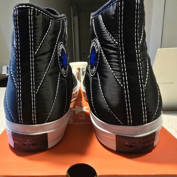 Converse Black Chuck 70 Faux Fur Sneakers MENS SIZE 10 NEW HI-TOP WINTER SHOES - Picture 7 of 8